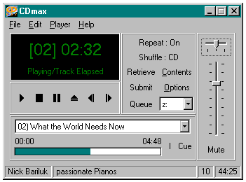CDmax Main Screen