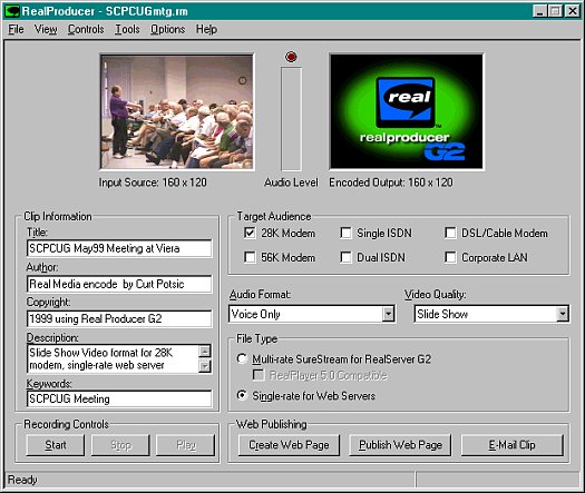 Real Producer G2 Main Screen