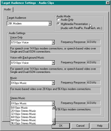 Target Audience Settings-Audio