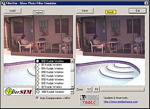 FilterSIM screen